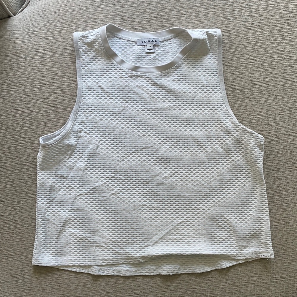 Koral cropped muscle tank